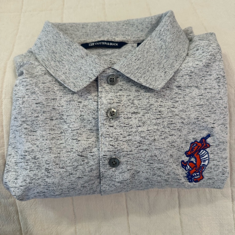 Cutter & Buck Heather Gray Florida Gators Golf Polo